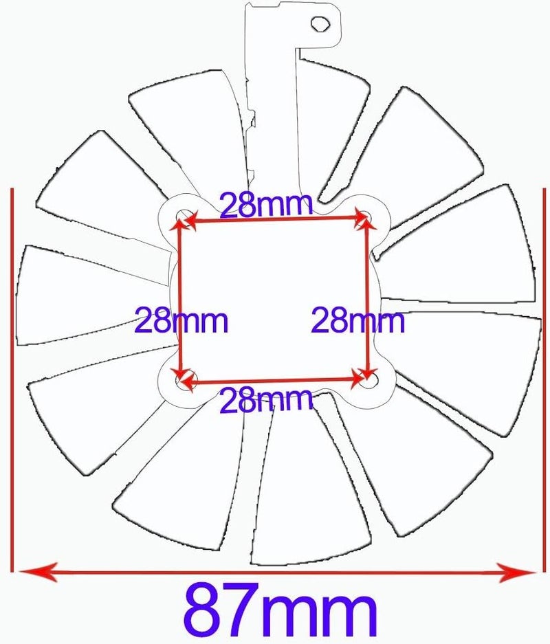 inRobert 87mm T129215SU Graphics Card Cooling Fan for ASUS Strix GTX980Ti/R9390/RX480/RX580 Video Card Cooler (Fan-3pcs) - Image 5